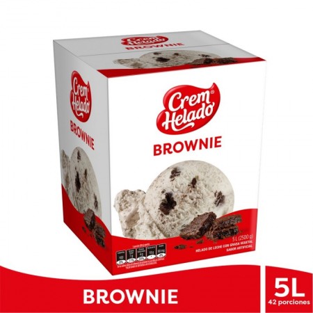 Helado Crem Helado Brownie 5 Litros