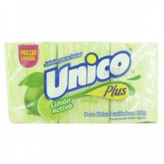 Jabon Unico Plus Limon 3...