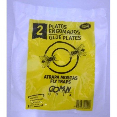 Plato Atrapamoscas * 2 Unidades.