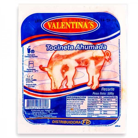 Tocineta Recorte X500G Valentinas
