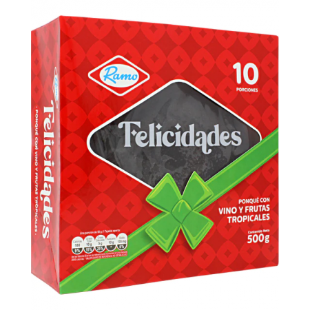 Ponque Felicidad Ramo Negro 500 Gr