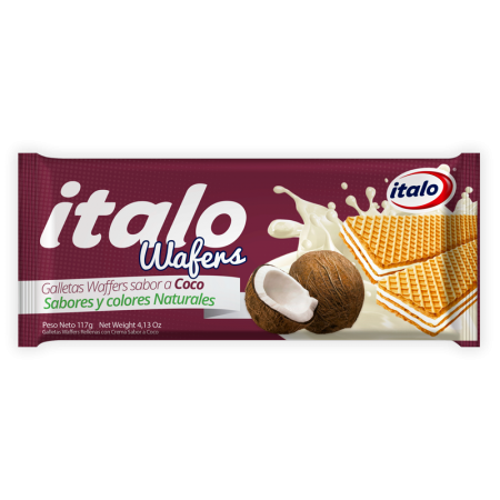 Galleta Italo Wafer Coco 117 Gr