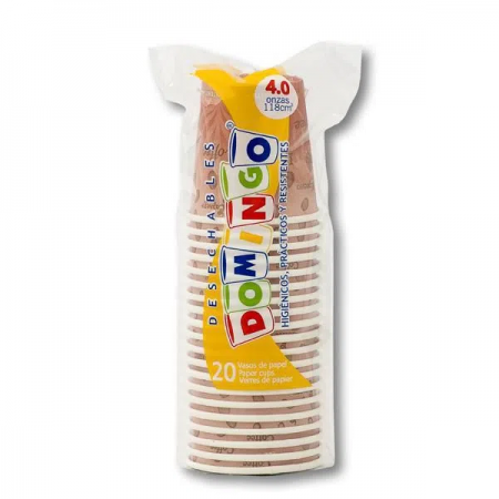 Vaso Desechable Domingo Papel 4 Onzas... Vaso Desechable Domingo Papel 4 Onzas...