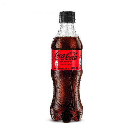 Gaseosa Coca Cola Sin Azúcar 400 Ml