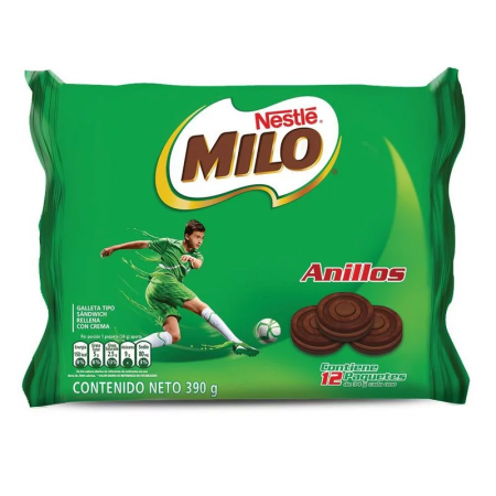 Galleta Milo Anillos Paquete 12 Unidades