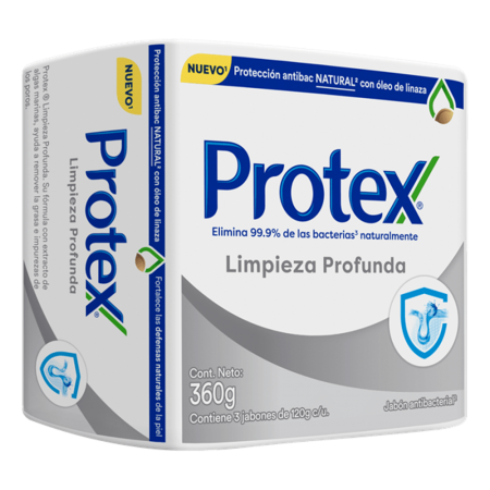 Jabón Protex Limpieza Profunda 3... Jabón Protex Limpieza Profunda 3...