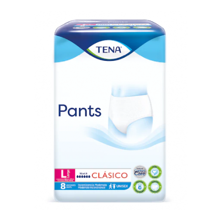 Pañal Tena Pants Largo X 8 Unidades