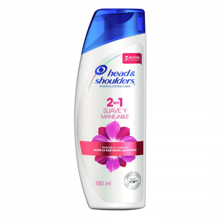 Shampoo H&S Suave Y Manejable X180Ml Shampoo H&S Suave Y Manejable X180Ml