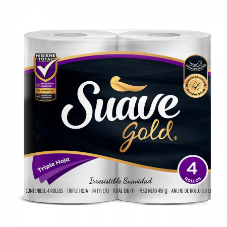 Papel Higenico Suave Gold X4 Rollos... Papel Higenico Suave Gold X4 Rollos...