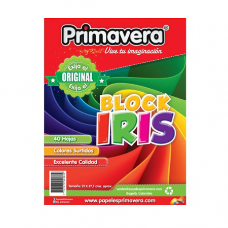 Block Iris Carta Primavera 40 Hojas