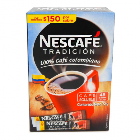 Cafe Nescafe Tradicion 48 Sobres 72Gr