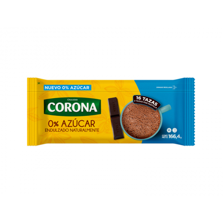 Chocolate Corona Sin Azúcar 166 Gr