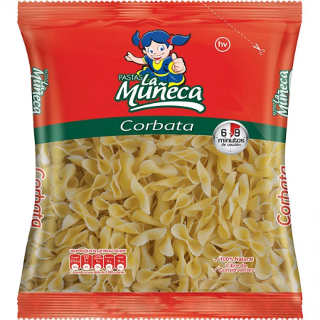 Pasta La Muñeca Corbatas x 250gr