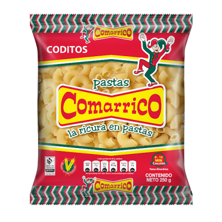 Pasta Comarrico Coditos 250 Gr