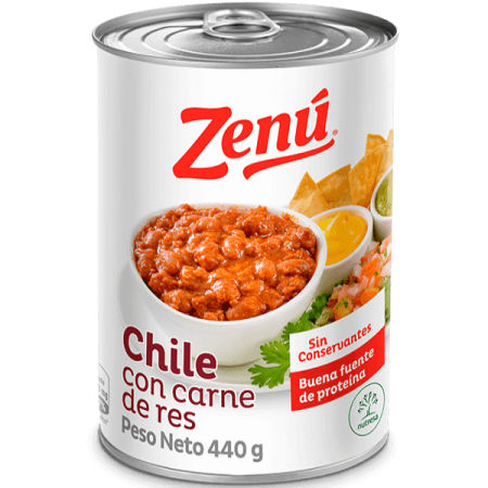 Chile Con Carne Zenú Lata 440 Gr
