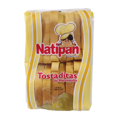 Tostada Natipan X 170 G Mantequilla