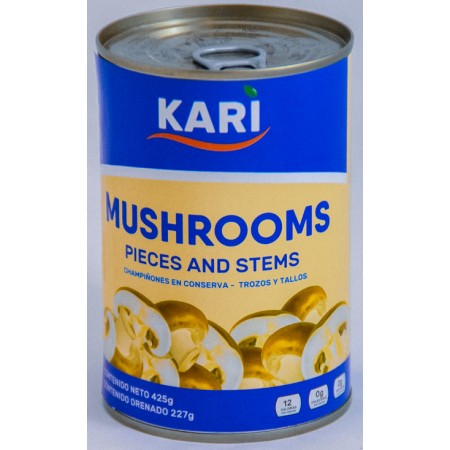 Champiñónes Kari Tajados 425 Gr Champiñónes Kari Tajados 425 Gr
