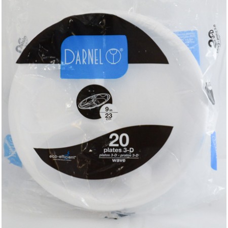 Plato Desechable Darnel Icopor 23 Cm...
