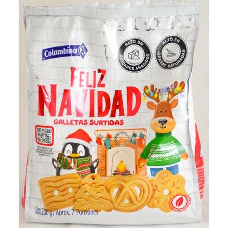 Galleta Colombina Navidad Bolsa 200 Gr