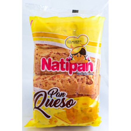 Pan Queso Natipan 8 Unidades 300 Gr