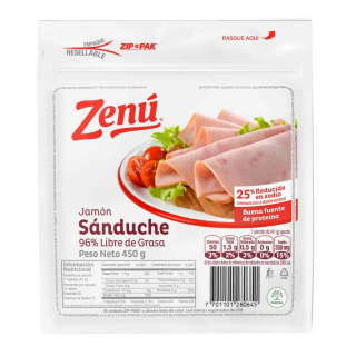 Jamon Zenu Sanduche 450 Gr