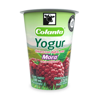 Yogurt Colanta Vaso Mora...
