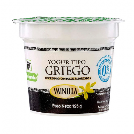 Yogurt Colanta Griego Vainilla 125 Gr