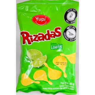 Papas Yupi Rizadas Limón 45 gr