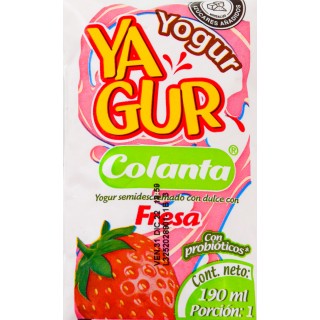 Yagurt Colanta Bolsa Fresa...