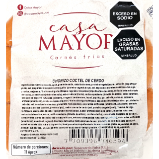 Chorizo Super Cerdo Cóctel...