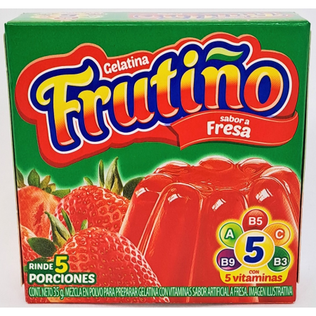 Gelatina Frutiño Fresa 35 Gr