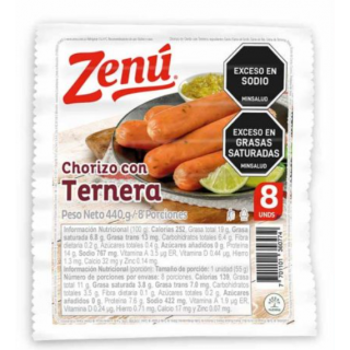 Chorizo Zenú Ternera x 440gr