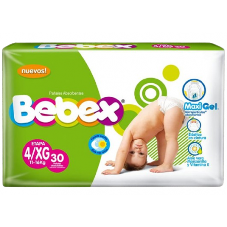 Pañal Bebex Etapa 4Xg 30 Unidades