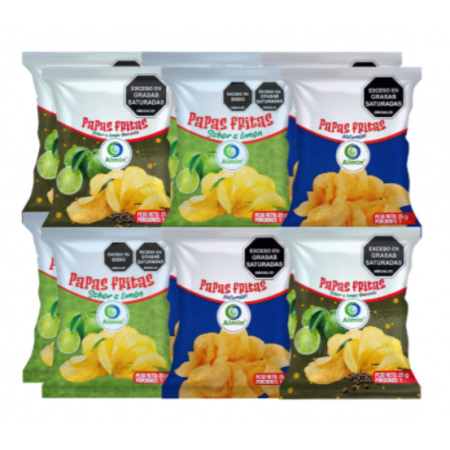 Papas Fritas Almin Surtidas x 25gr x 12u Papas Fritas Almin Surtidas x 25gr x 12u