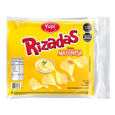 Papas Rizadas Yupi x 12u Mayonesa