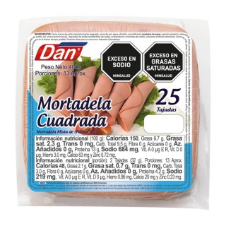 Mortadela Dan Cuadrada 400 gr