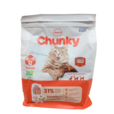 Concentrado Chunky Gatos Salmón...