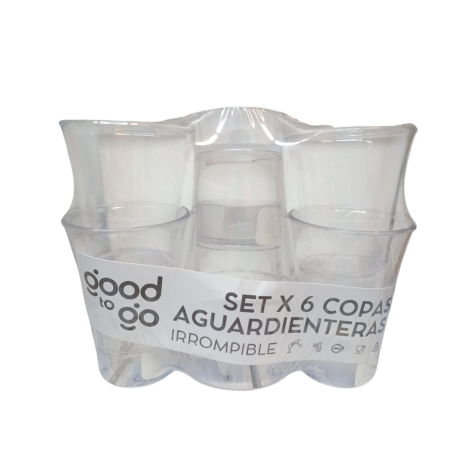 Set de copas aguardienteras *6u