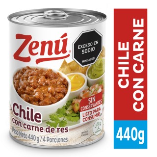 Chile Con Carne Zenú Lata...