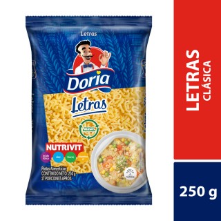 Pasta Doria Letras X250Gr