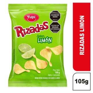 Papa Yupi Rizada Limón 105 Gr